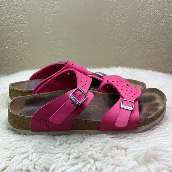 Birkenstock Birki’s Hot Pink Slide Sandal - Picture 3 of 6